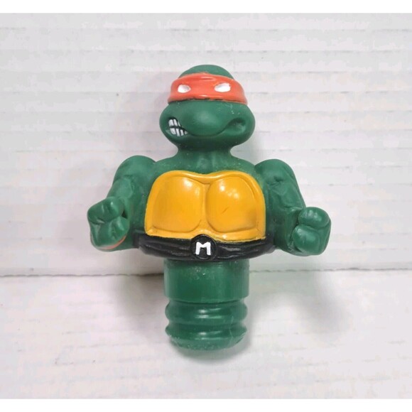 Teenage Mutant Ninja Turtles Michelangelo Holiday Delights Candy Topper 1990 Top - Picture 1 of 3